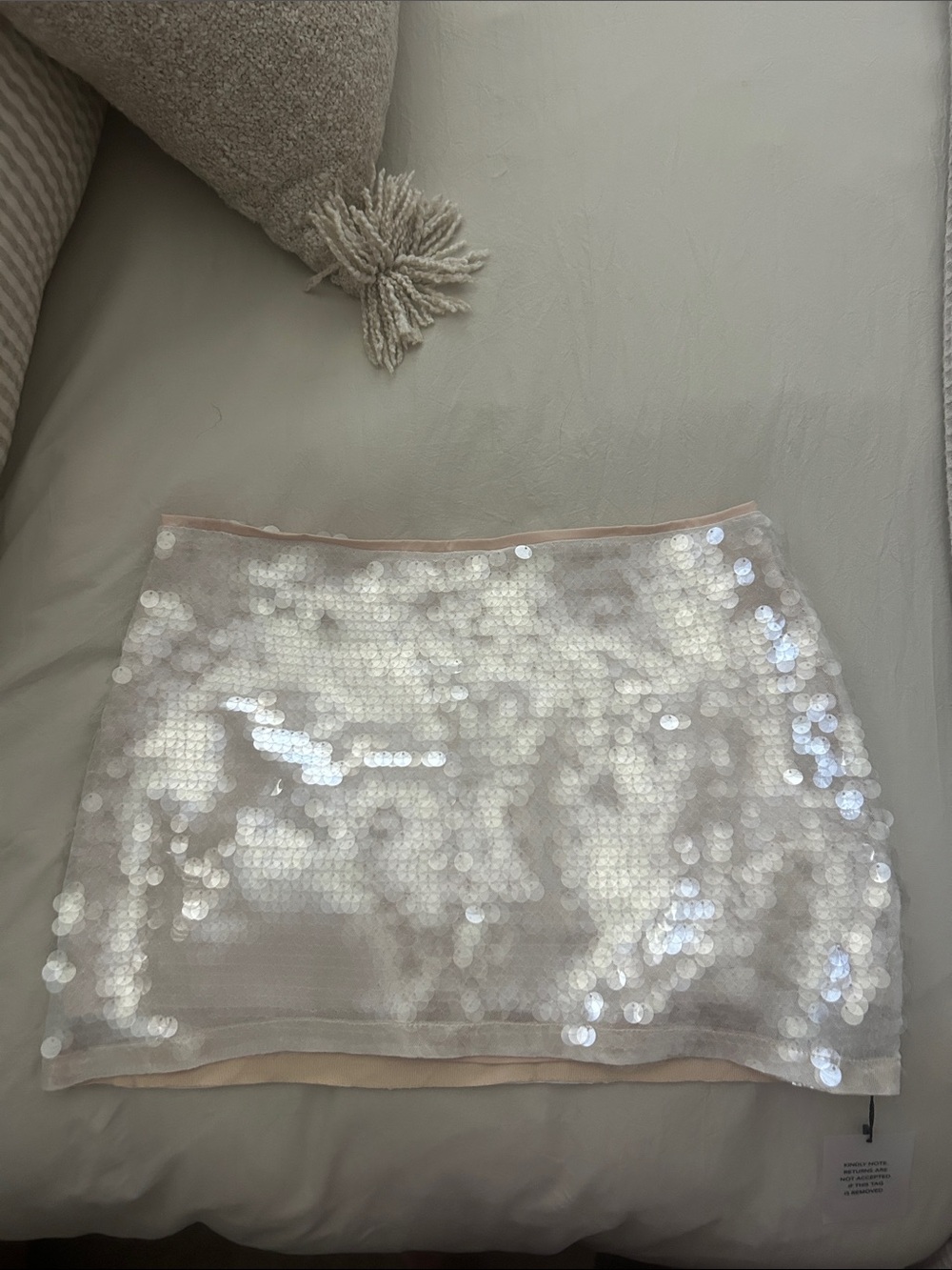 superdown Lilliana Iridescent Sequin Mini Skirt